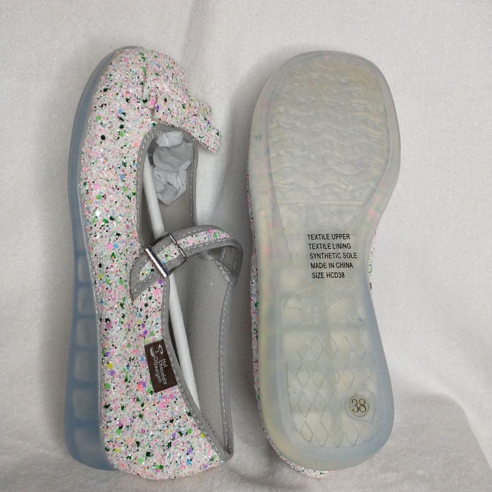 Hot Chocolate Design Glitter Cake Mary Jane Shoes - Picture 3 of 8